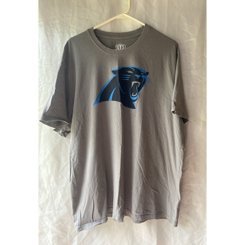 OTS Carolina Panthers T-Shirt Men's Short Sleeve Football NFL‎ 100% Cotton XXL